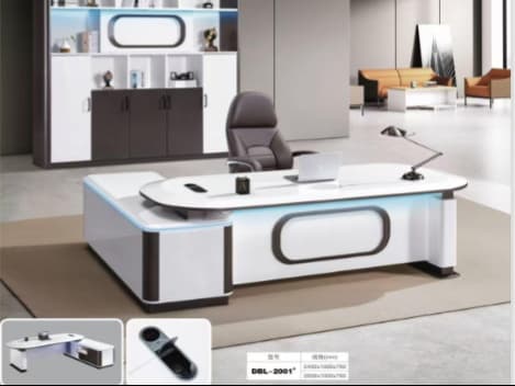 High-Tech White and Charcoal Executive Office Desk: The Authoritative Guide for Nigerian Tech Executives