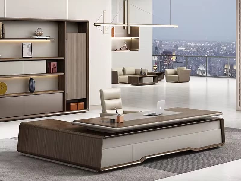 Ultra Premium Walnut and Cream Executive L-Shaped Office Suite: The Authoritative Guide for Nigerian Leaders